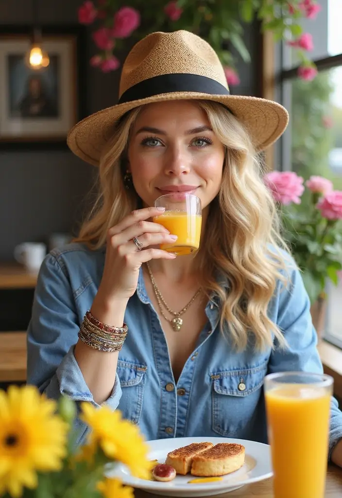 25 Denim And Diamonds Outfit Ideas That Feel Effortless - 17. Denim and Floral Combo