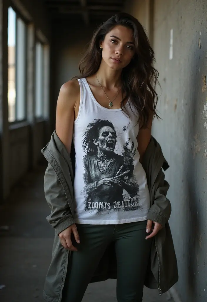 25 Must-Try Zombie Apocalypse Outfit Combos This Season - 14. Zombie-Themed Prints