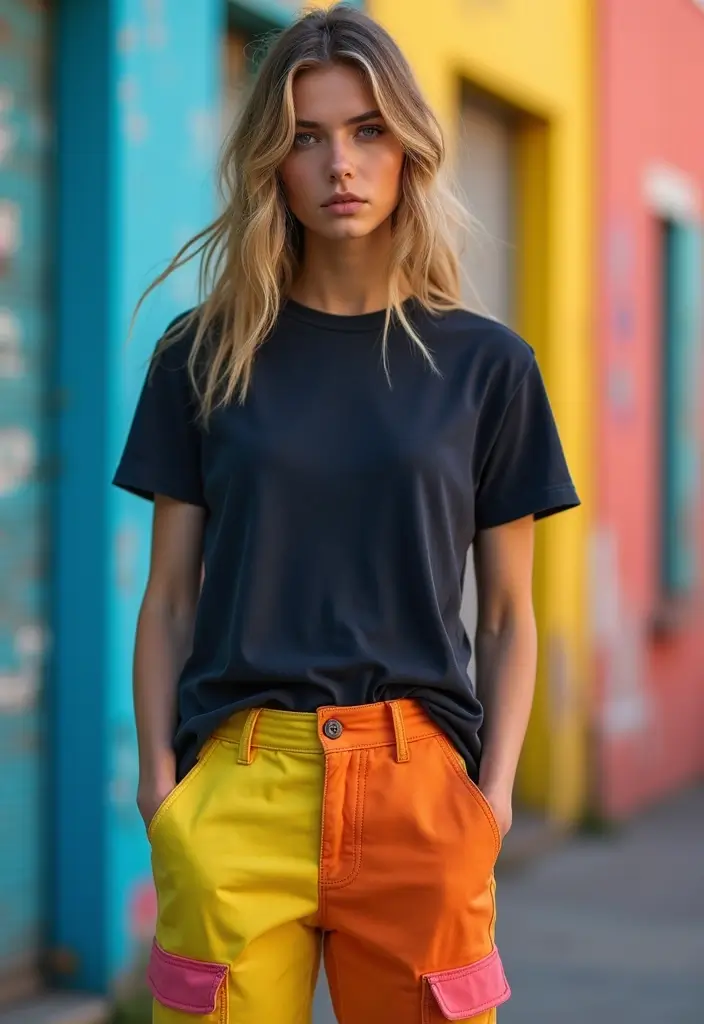 25 Must-Try Zombie Apocalypse Outfit Combos This Season - 21. Colorful Combat