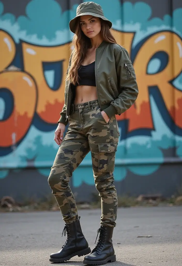 25 Must-Try Zombie Apocalypse Outfit Combos This Season - 4. Combat-Ready Chic