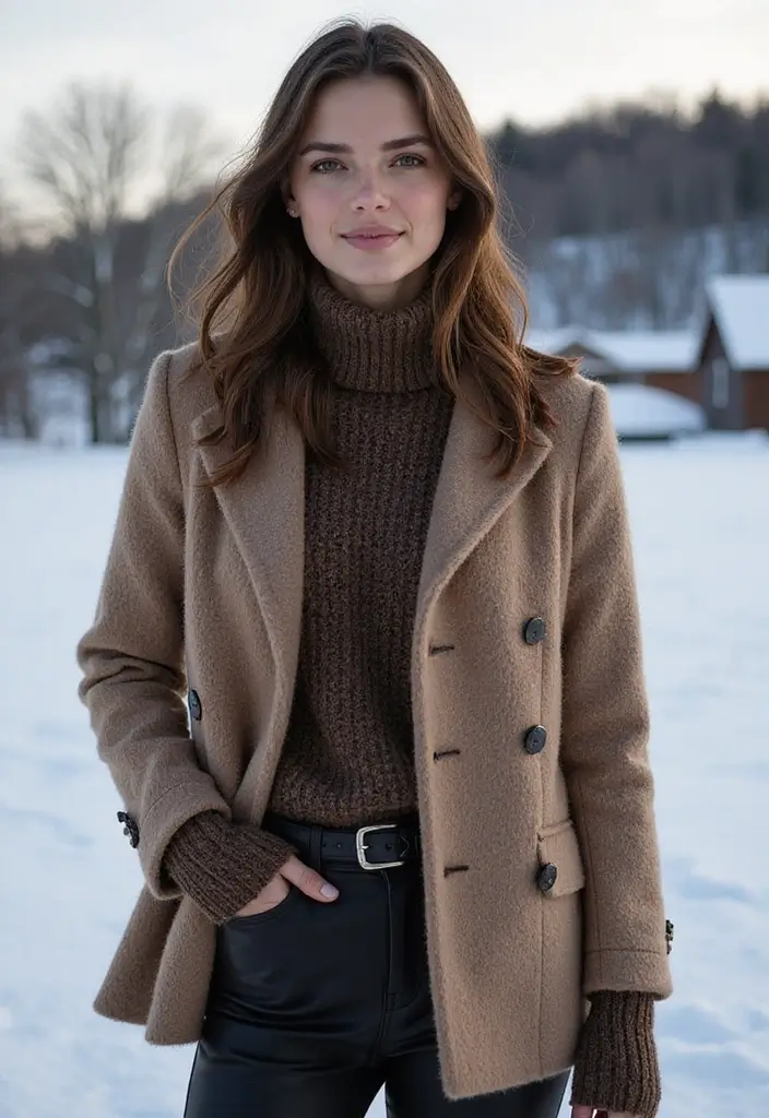 25 Winter Outfit Inspirations for Women: Sustainable Styles to Keep You Cozy - 10. The Power of Texture: Mixing Materials