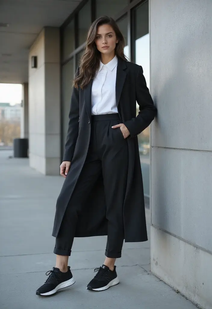 26 Chic New Balance 550 Outfits To Copy Right Now - 19. Monochromatic Vibes