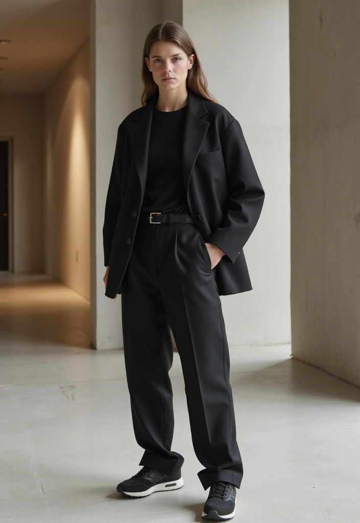 26 Chic New Balance 550 Outfits To Copy Right Now - 6. Minimalist Ensemble