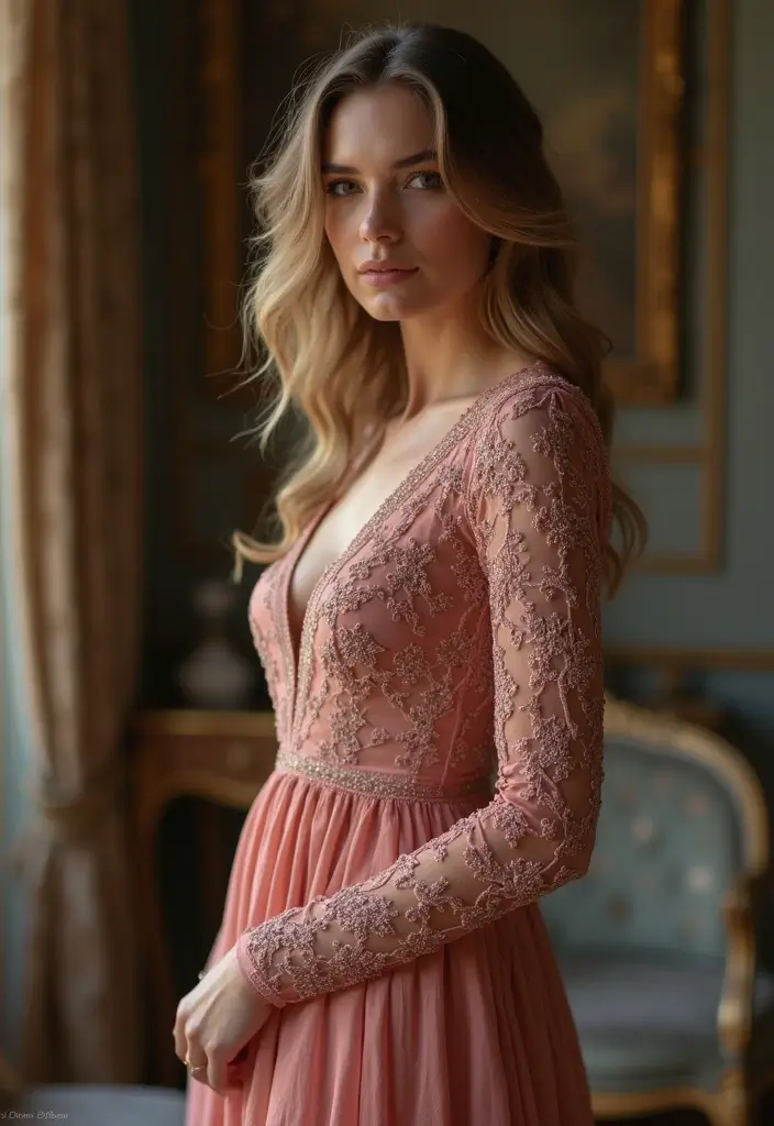 26 Must-Try Great Gatsby Outfit Combos This Season - 10. Elegant Long Sleeve Dress