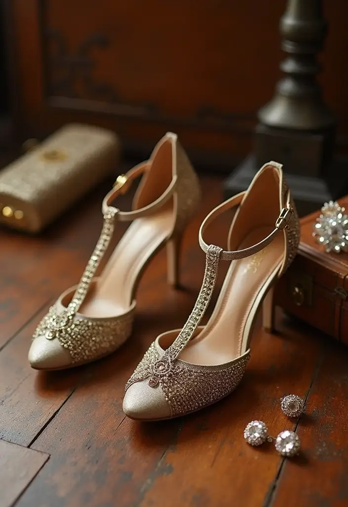 26 Must-Try Great Gatsby Outfit Combos This Season - 14. Flapper-Style T-Strap Shoes