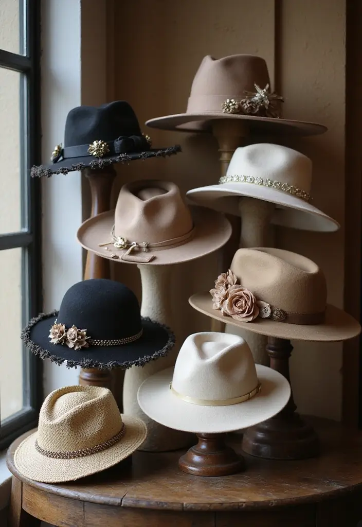 26 Must-Try Great Gatsby Outfit Combos This Season - 18. Stylish Hats for a Classic Touch