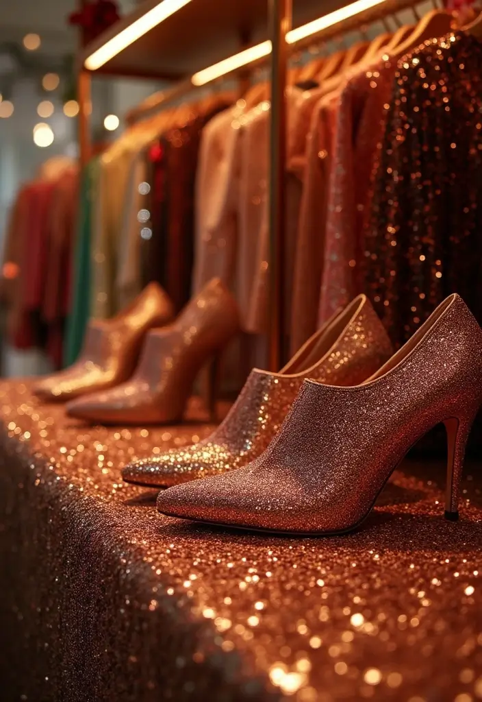 26 Must-Try Great Gatsby Outfit Combos This Season - 26. Embrace Glitter and Glam