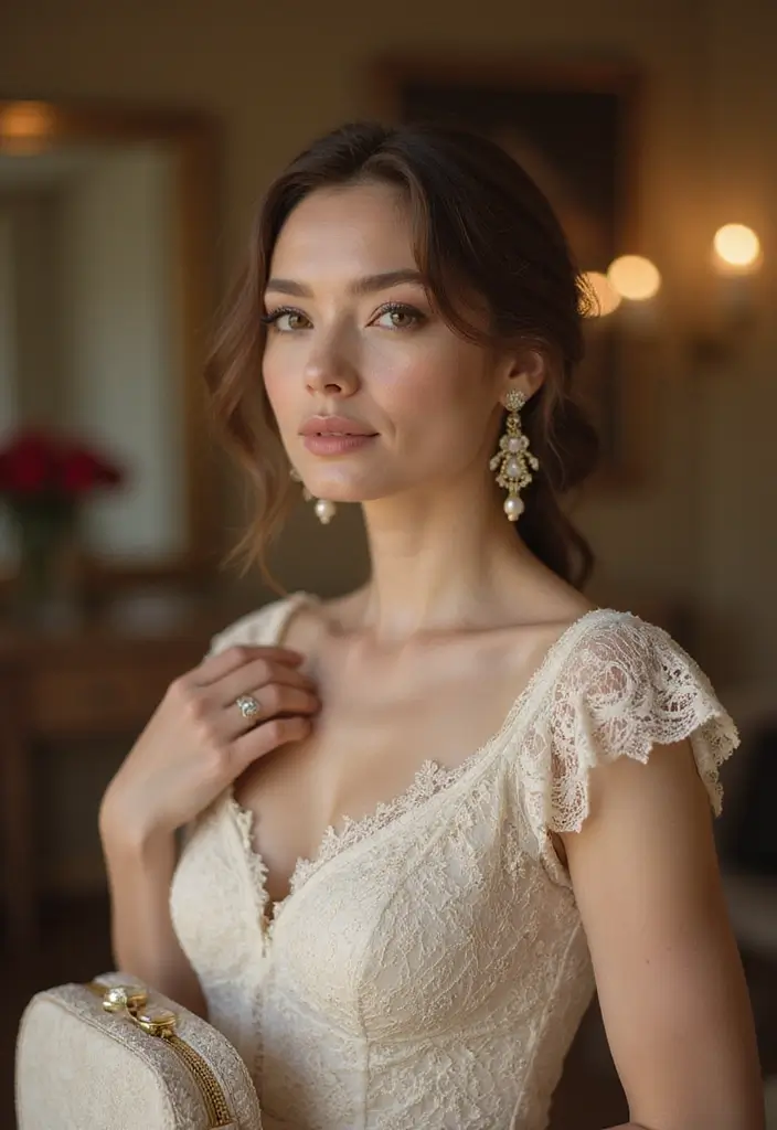 26 Must-Try Great Gatsby Outfit Combos This Season - 9. Vintage Lace Overlay Dress