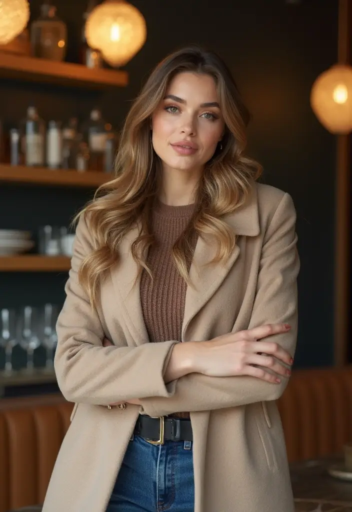 26 Slim Girls Outfit Style Styling Tips To Wear With Confidence - 12. Create a Statement with Outerwear