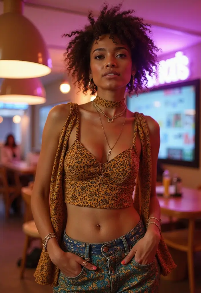 26 Slim Girls Outfit Style Styling Tips To Wear With Confidence - 25. Mix Patterns with Caution