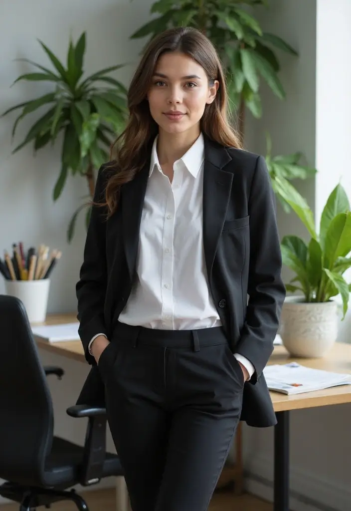 26 Trendy Outfit With Leggings To Refresh Your Closet - 1. Classic Black Leggings with a Crisp White Shirt