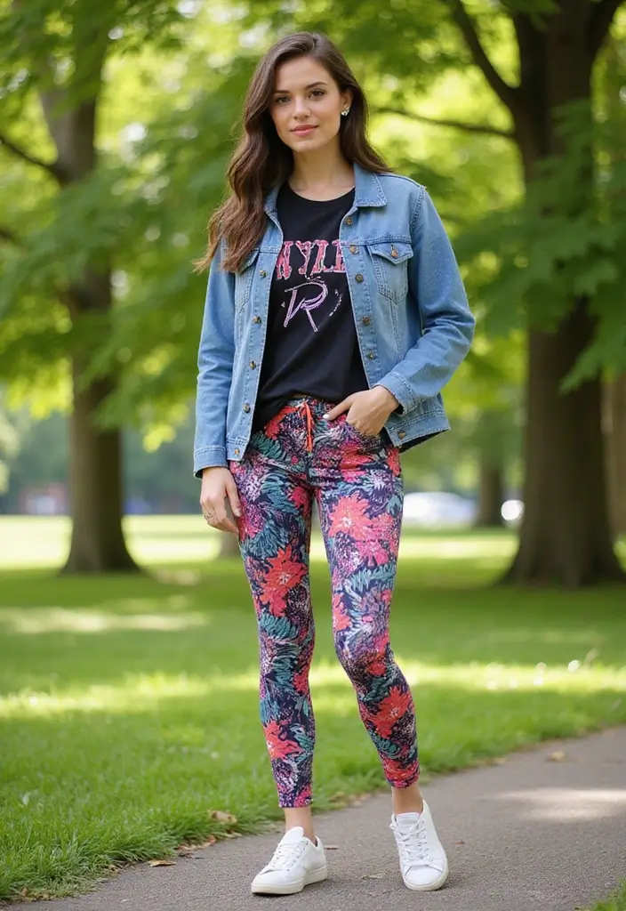 26 Trendy Outfit With Leggings To Refresh Your Closet - 2. Sporty Chic with a Graphic Tee