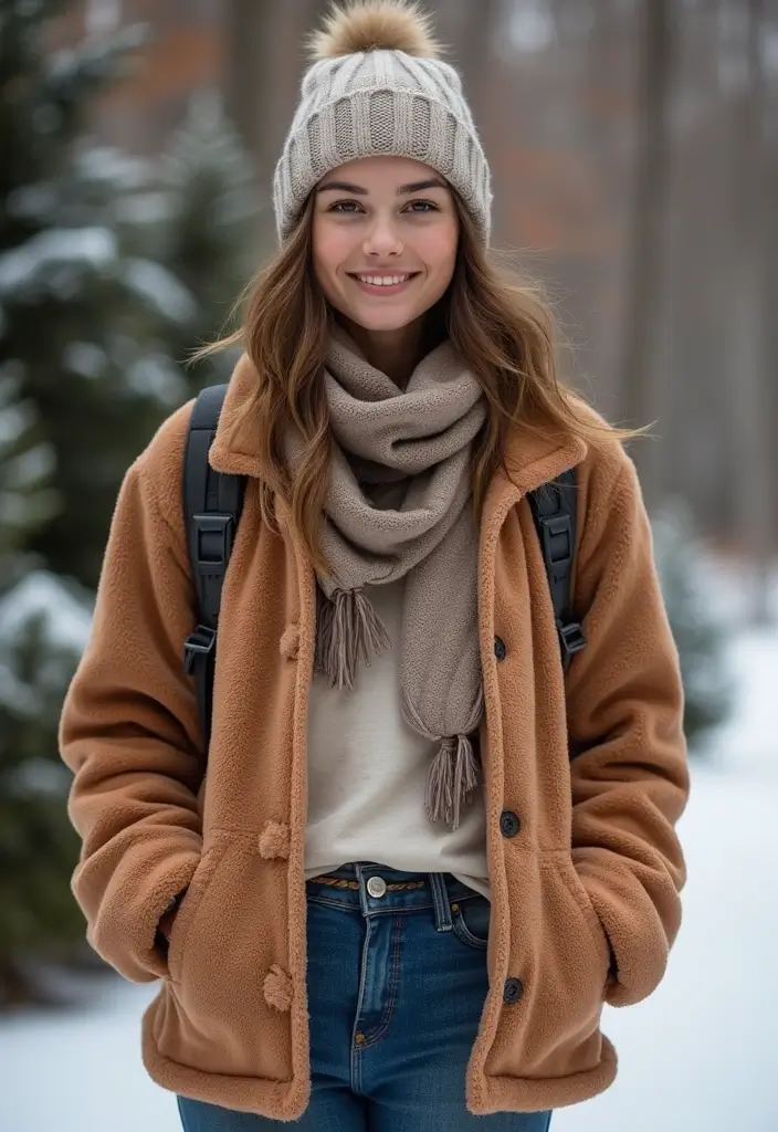 27 Fresh Outfit Ideas Winter School Ideas You Need To Try - 14. Soft Textured Fabrics