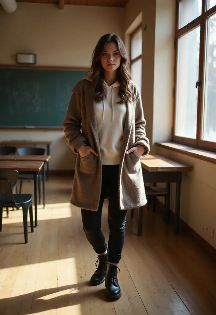 27 Fresh Outfit Ideas Winter School Ideas You Need To Try - 7. Oversized Hoodies