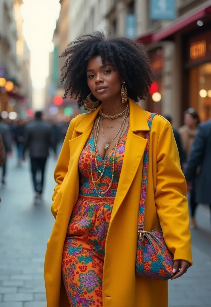 27 Outfit Gorditas Jovenes Inspirations For Real Life - 18. Spicing It Up with Colorful Accessories