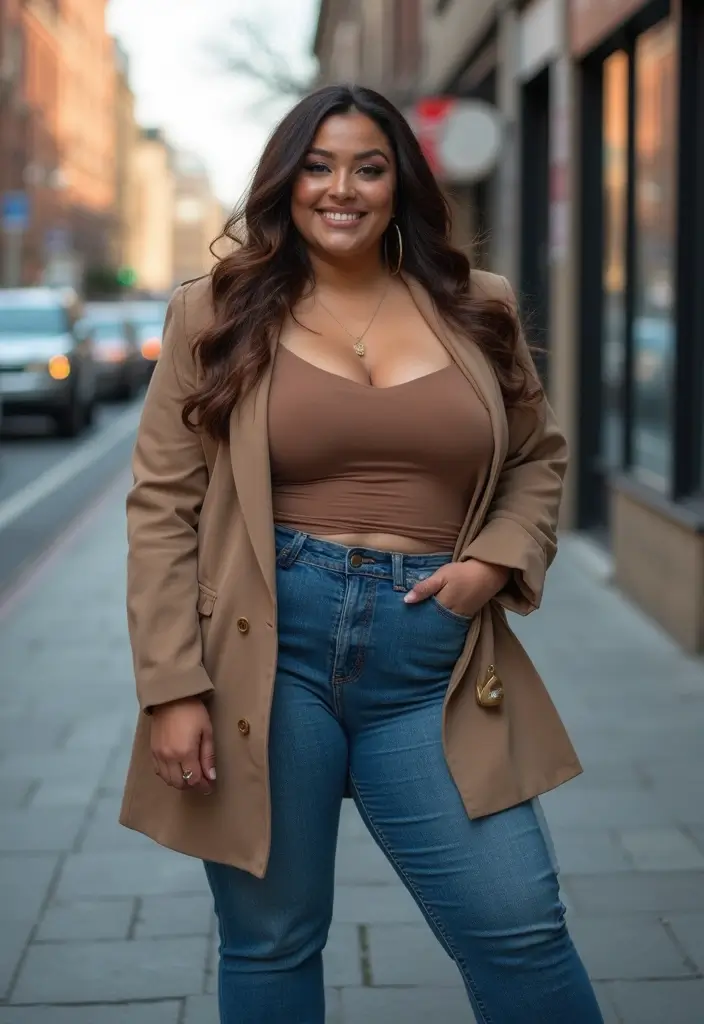 27 Outfit Gorditas Jovenes Inspirations For Real Life - 26. Confidence is Your Best Accessory