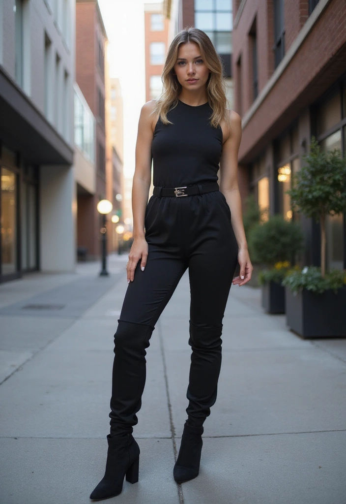 27 Stylish Leg Warmers Outfit For Every Occasion - 19. Fashion Forward with Jumpsuits