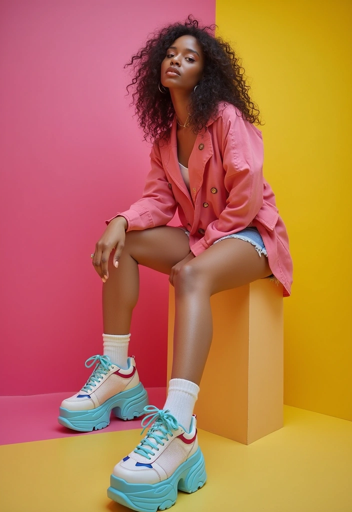 27 Trendy 90er Outfit Mottoparty Frauen To Refresh Your Closet - 8. Platform Shoes and Chunky Sneakers