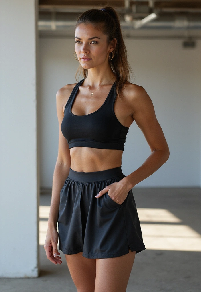 28 Fresh Mini Skirt Outfit Ideas for Black Women You Need to Try - 20. Sporty Sophistication