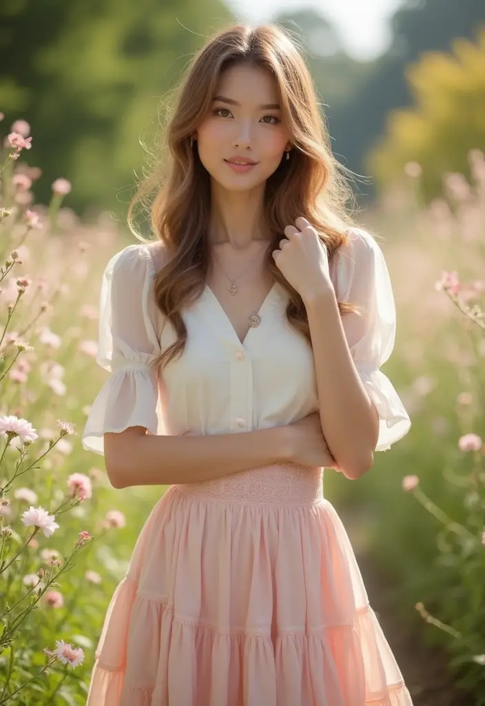 28 Fresh Mini Skirt Outfit Ideas for Black Women You Need to Try - 27. Soft and Sweet