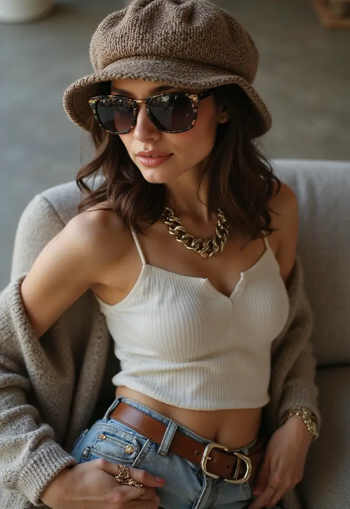28 Kangol Hats Women Outfit Styling Tips To Wear With Confidence - 7. Trendy Accessories