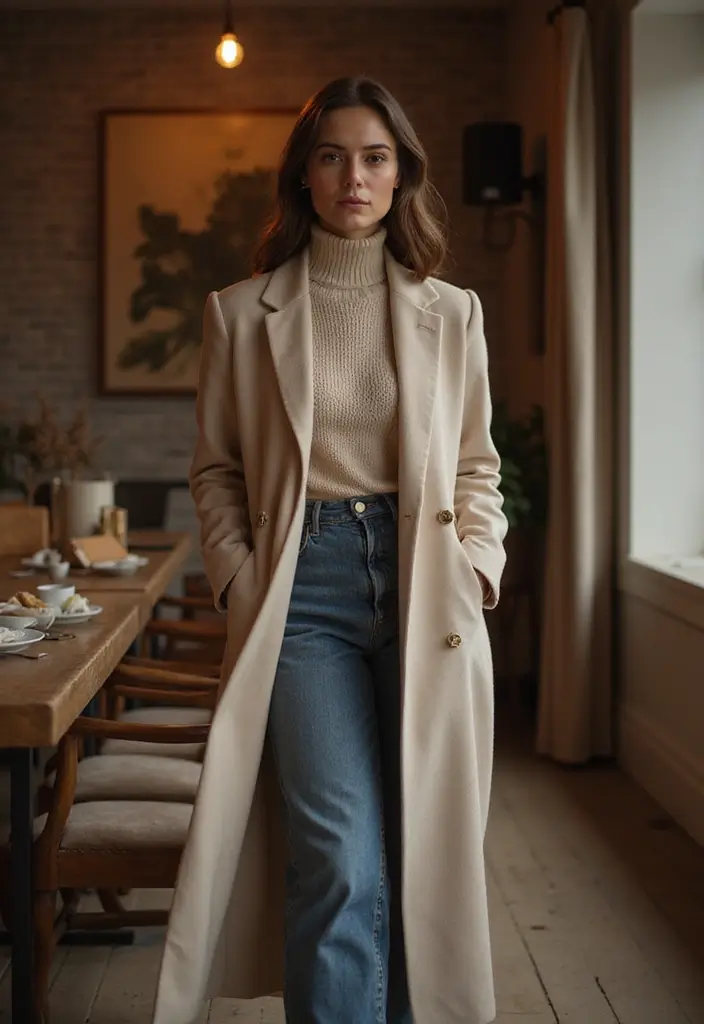 28 Long Coat Outfit Classy Styling Tips To Wear With Confidence - 14. Layer with Long Sweaters