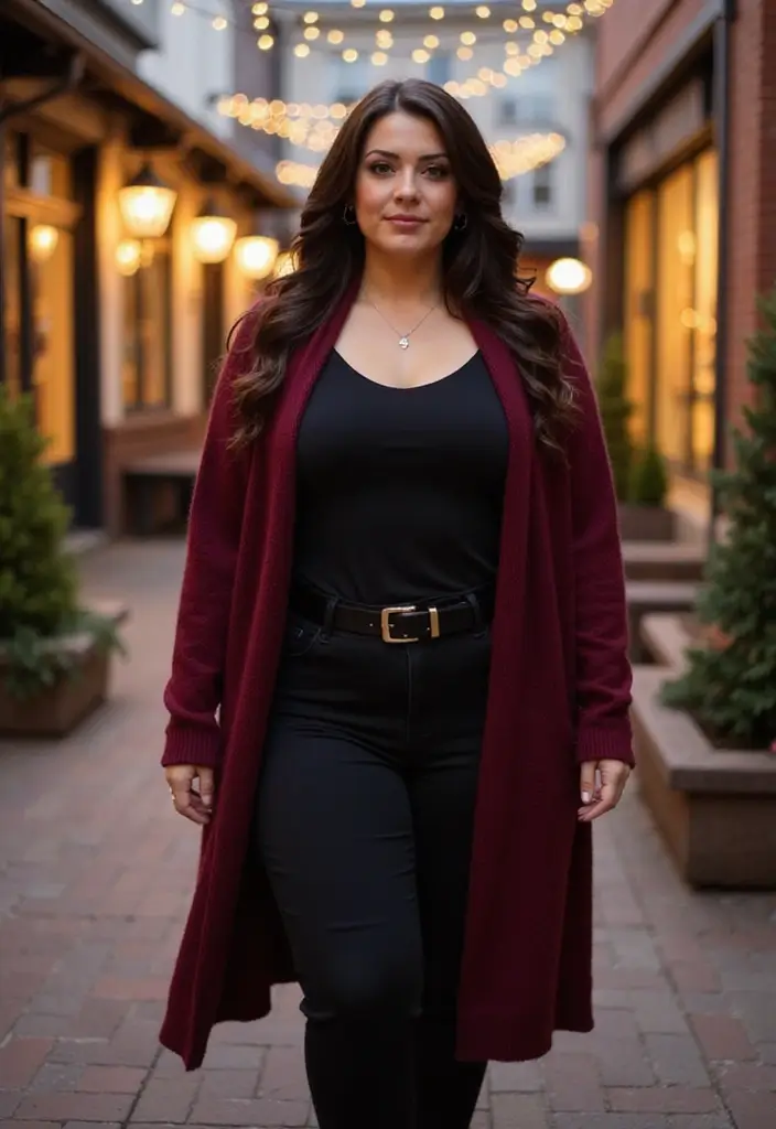 28 Outfit Cold Weather That Flatter Every Figure - 2. Layered Cardigans