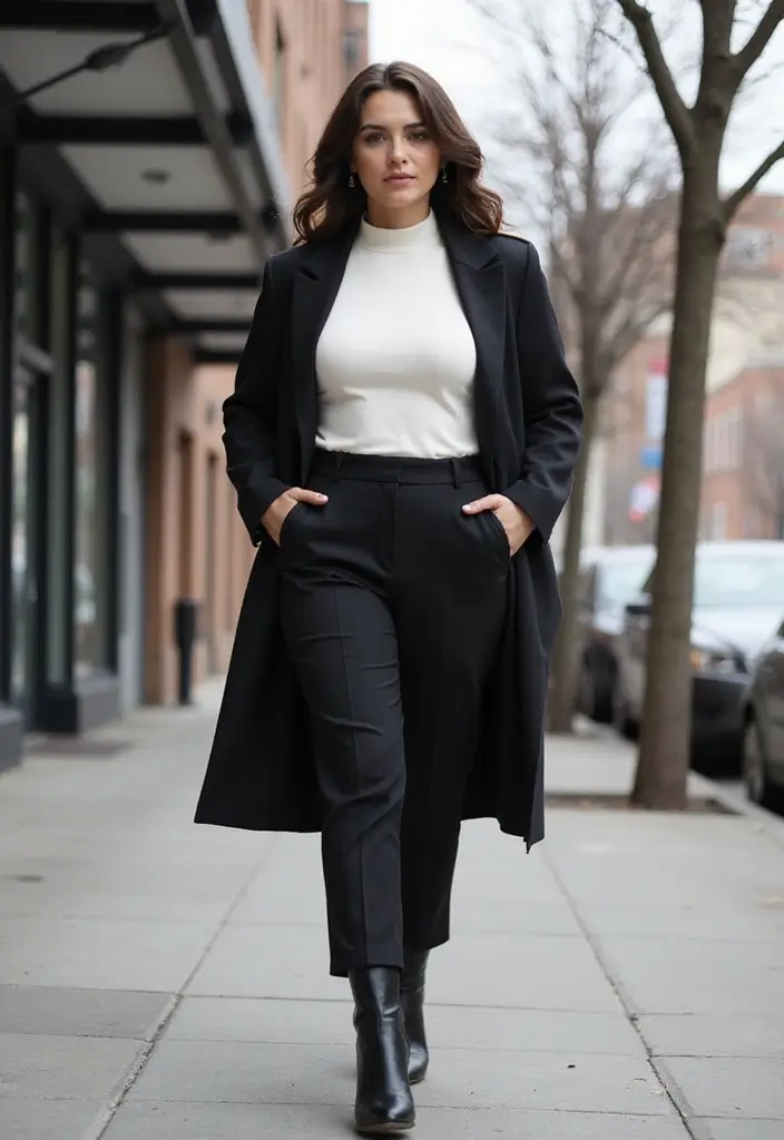 28 Outfit Cold Weather That Flatter Every Figure - 9. Tailored Trousers