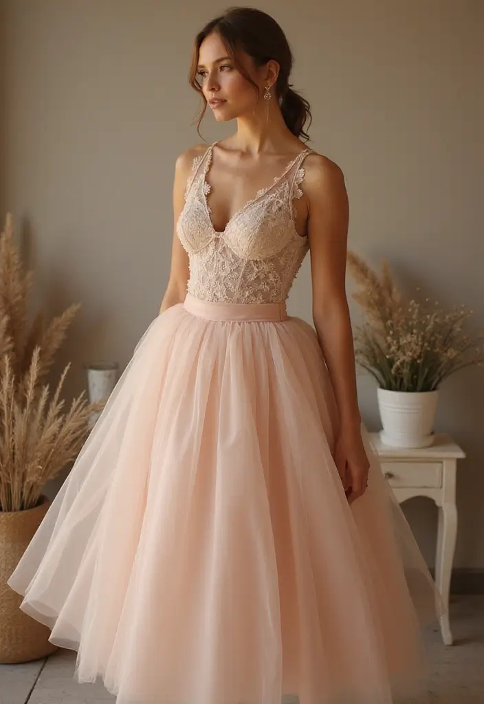 29 Chic First Date Outfit Ideas To Copy Right Now - 22. Romantic Tulle Skirt