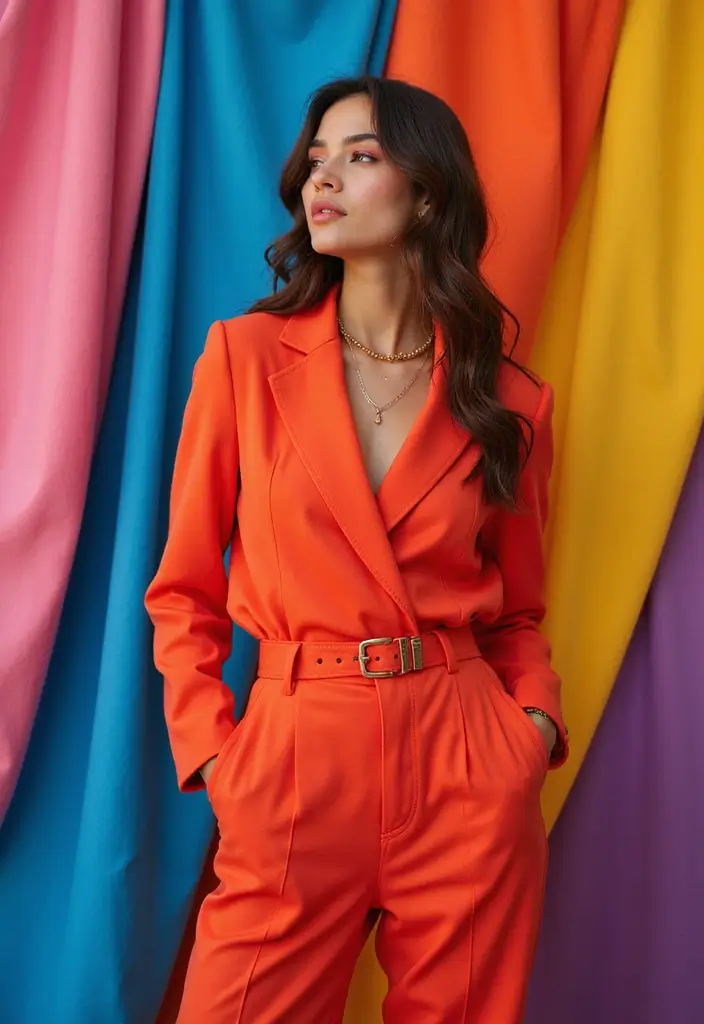 29 Eid Outfit Ideas That Flatter Every Figure - 25. Color-Blocked Outfits