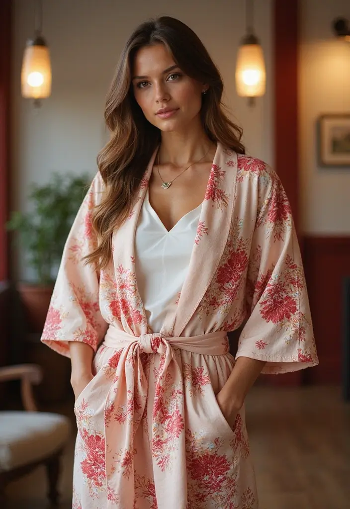 29 Eid Outfit Ideas That Flatter Every Figure - 27. Kimono Styles