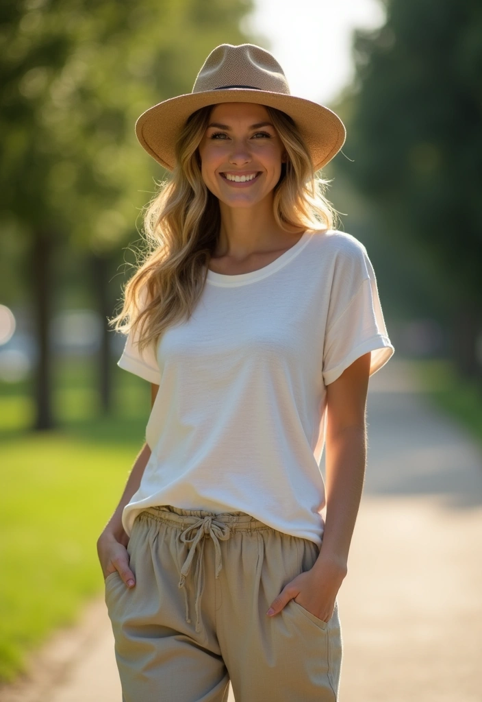 29 Linen Pants Outfit Styling Tips To Wear With Confidence - 11. Breezy Slouchy Styles