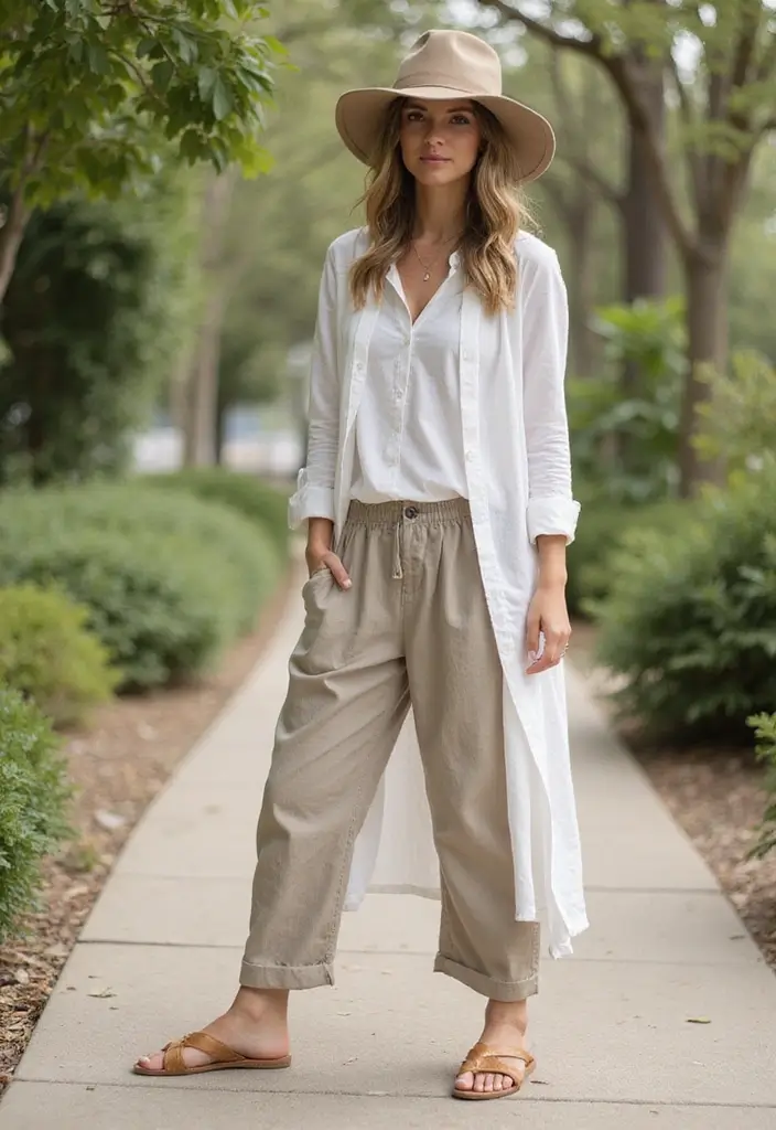 29 Linen Pants Outfit Styling Tips To Wear With Confidence - 28. The Power of Layering