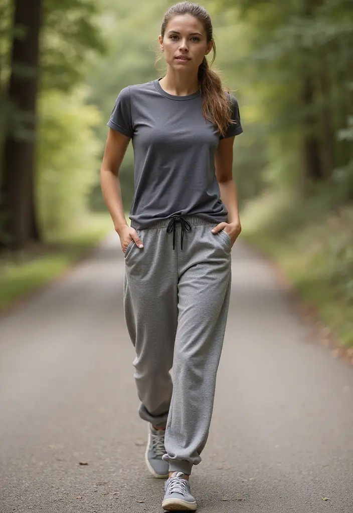 29 Running Aesthetic Outfit Looks That Will Upgrade Your Wardrobe - 23. Comfort Meets Style