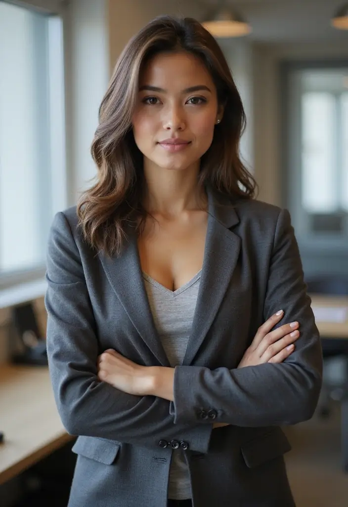 29 Trendy Grey Cardigan Outfit To Refresh Your Closet - 17. Timeless with a Blazer