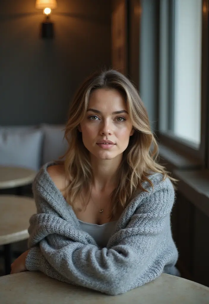 29 Trendy Grey Cardigan Outfit To Refresh Your Closet - 24. Mixing Textures for a Unique Look