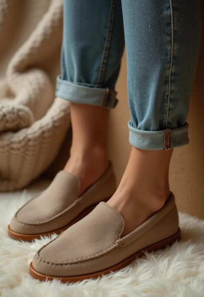 30 Movie Night Outfit Looks That Will Upgrade Your Wardrobe - 20. Comfy Slip-On Shoes