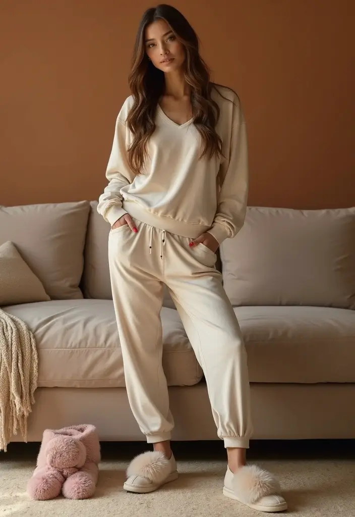 30 Movie Night Outfit Looks That Will Upgrade Your Wardrobe - 22. Stylish Jogger Set