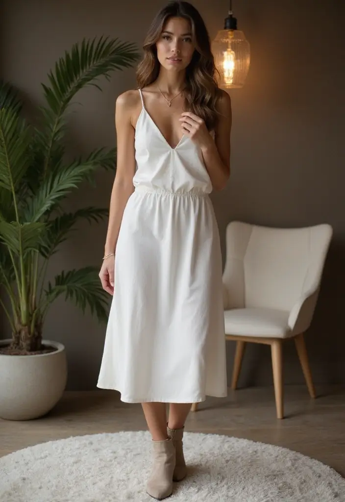 30 Movie Night Outfit Looks That Will Upgrade Your Wardrobe - 9. Midi Slip Dress