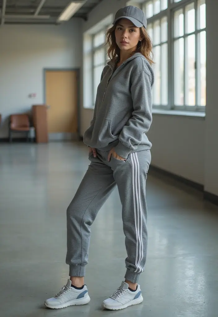30 Must-Try Outfit Invernali Scuola Combos This Season - 11. Tracksuit Set with Stylish Sneakers