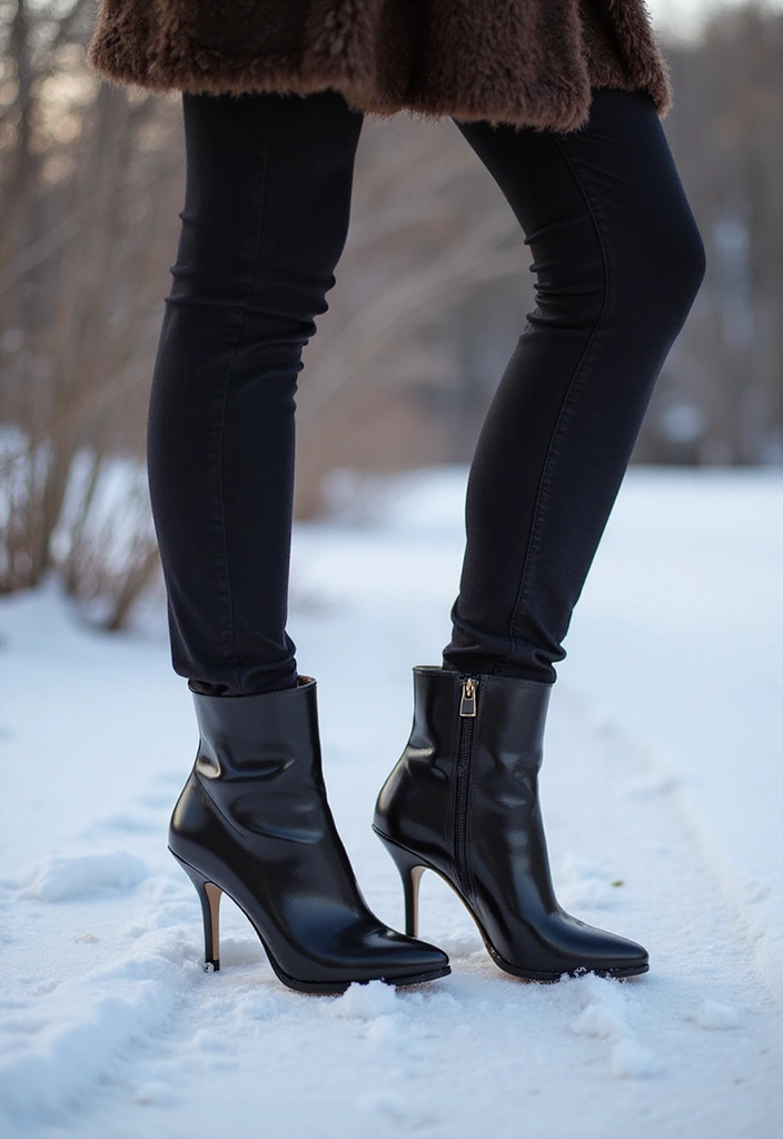 30 Party Outfit Winter Styling Tips To Wear With Confidence - 17. Pair Elegant Footwear with Your Outfit