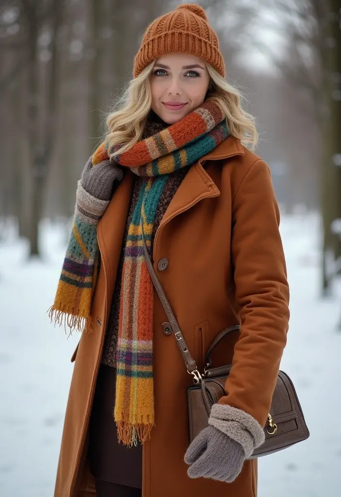 30 Party Outfit Winter Styling Tips To Wear With Confidence - 19. Layer with a Stylish Scarf