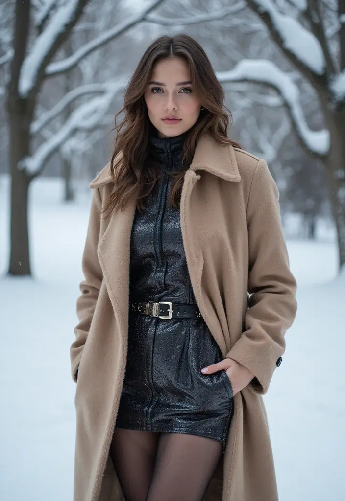 30 Party Outfit Winter Styling Tips To Wear With Confidence - 8. Use Outerwear to Elevate Your Look
