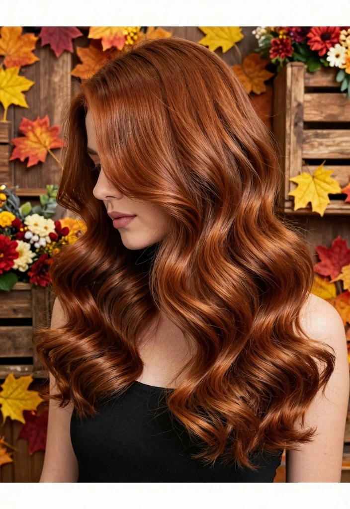 15 Fall Hair Ideas: Seasonal Refresh Looks - 1. Rich Auburn Waves 1