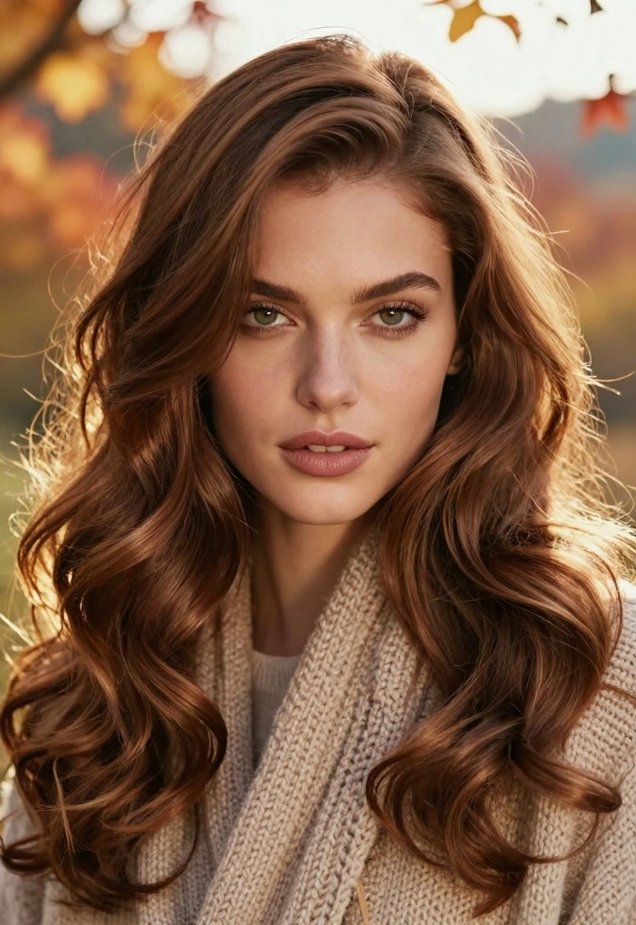 15 Fall Hair Ideas: Seasonal Refresh Looks - 2. Chestnut Brown Balayage 1
