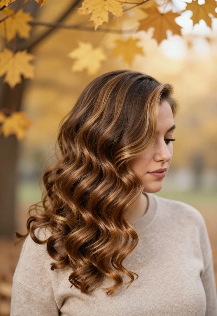 15 Fall Highlights for Brown Hair Ideas Subtle Glow - 12. Honey Maple Highlights 1