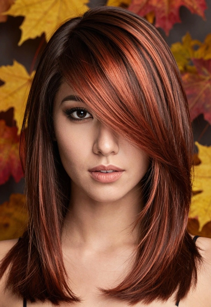 15 Fall Highlights for Brown Hair Ideas Subtle Glow - 13. Bright Copper Underlights 1