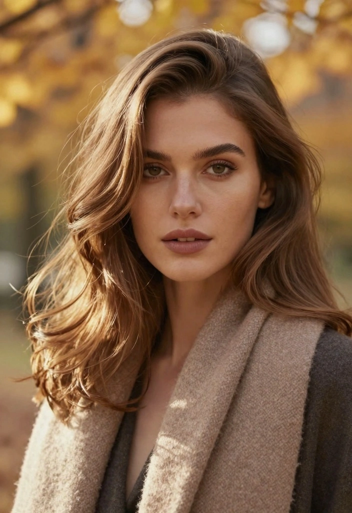 15 Fall Highlights for Brown Hair Ideas Subtle Glow - 9. Soft Caramel Ombre 1