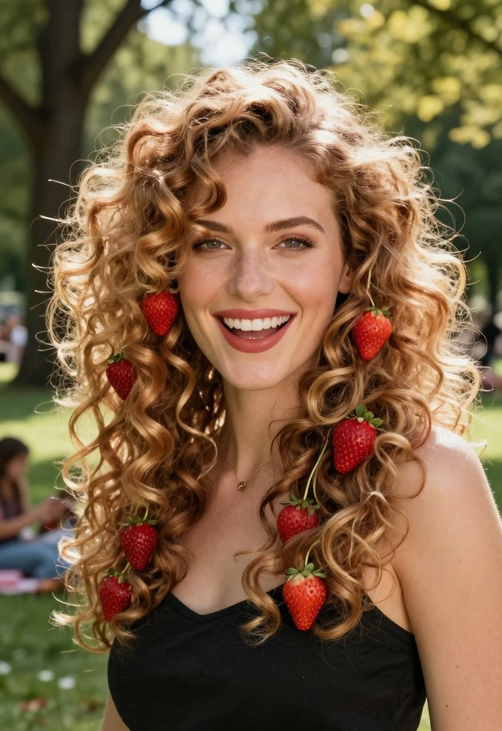 15 Ginger Hair With Blonde Highlights Ideas Lived In Glow - 8. Lived-In Strawberry Blonde Curls 1