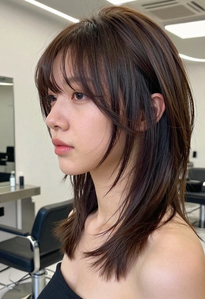 15 Haircuts for Medium Length Hair Layered Ideas Balanced Shape - 10. Layered Cut with Undercut 1